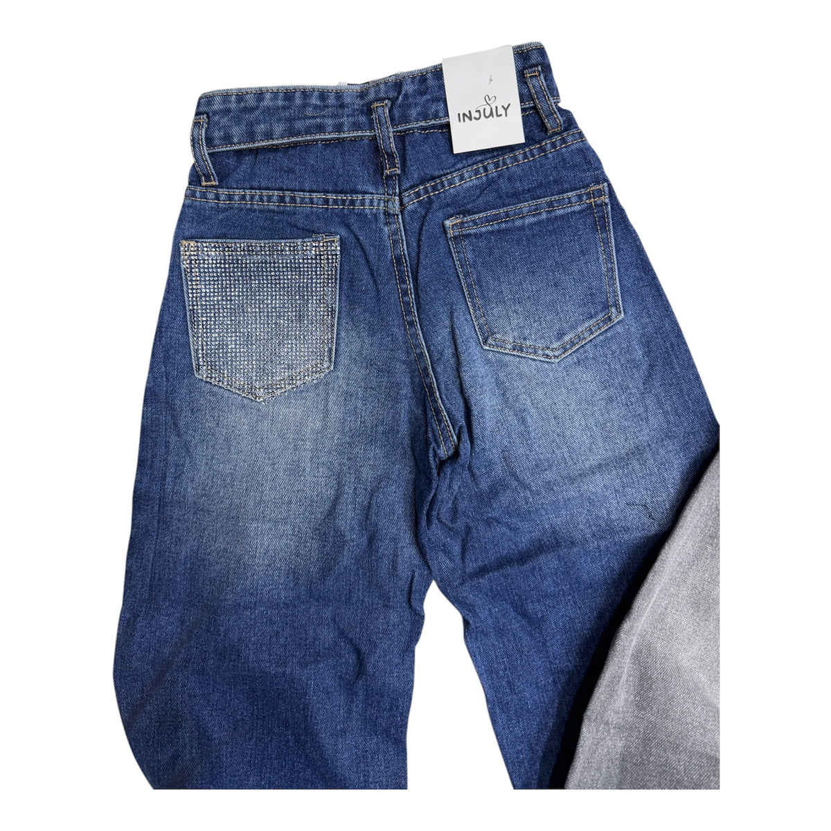 Jeans risvolto silver