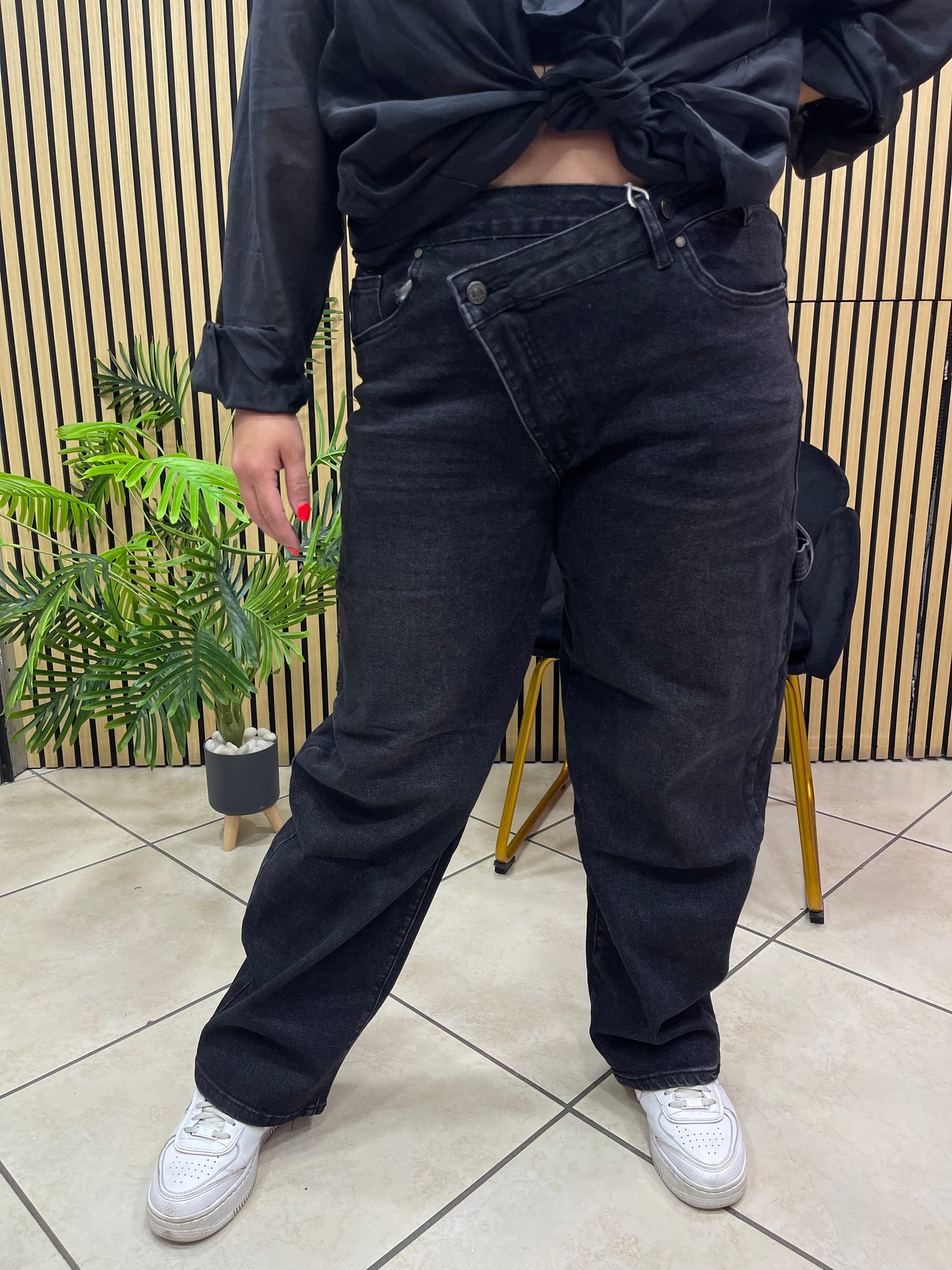 Jeans bustino incrocio curvy