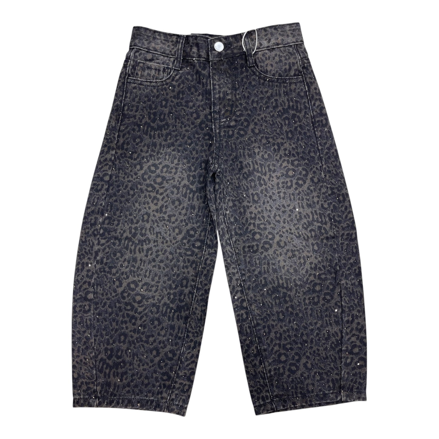 Jeans baggy leop