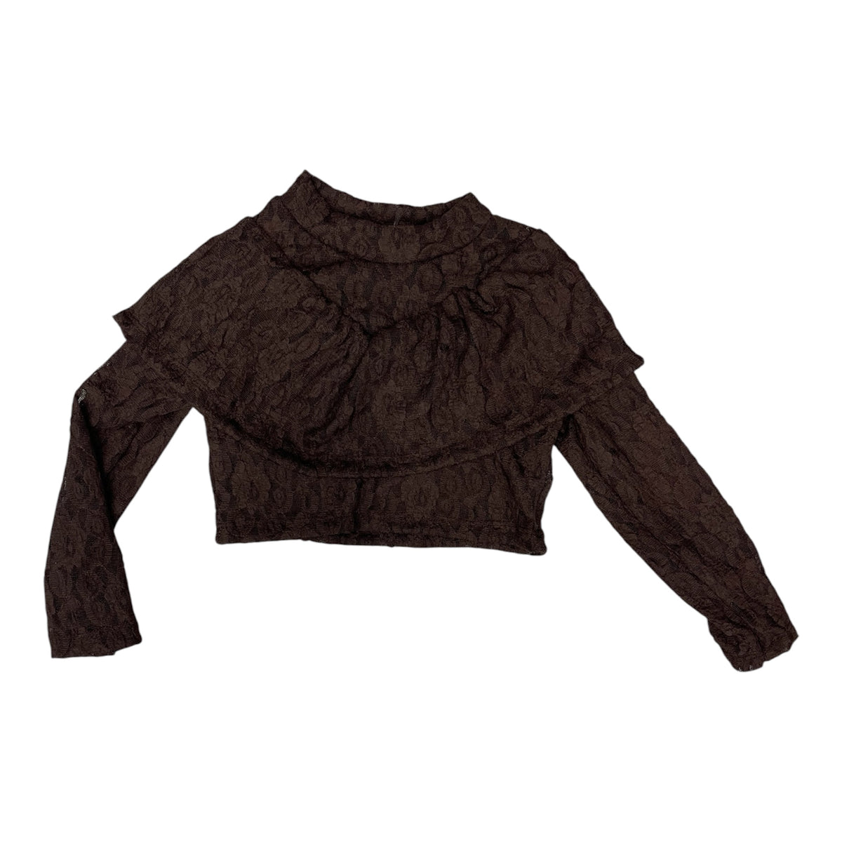Maglia crop pizzo