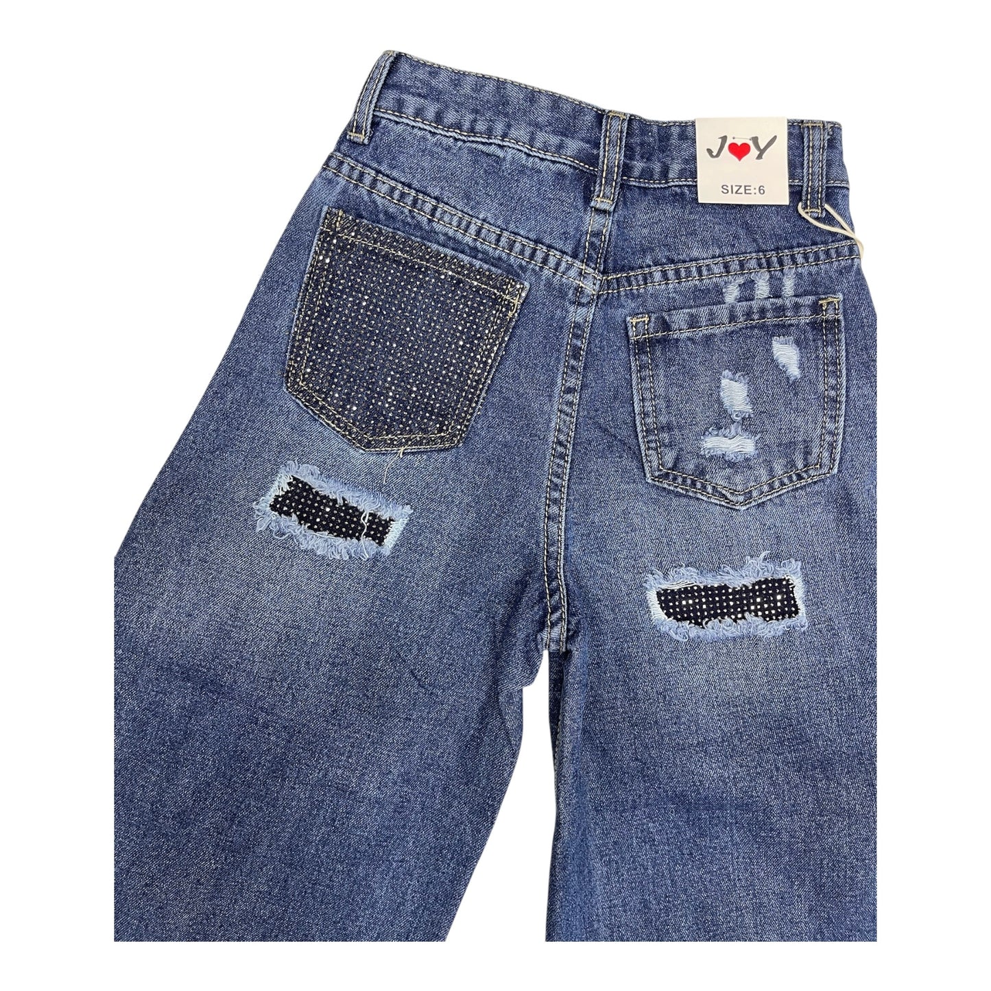 Jeans tasca brillo