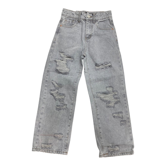 Jeans Grey strappi