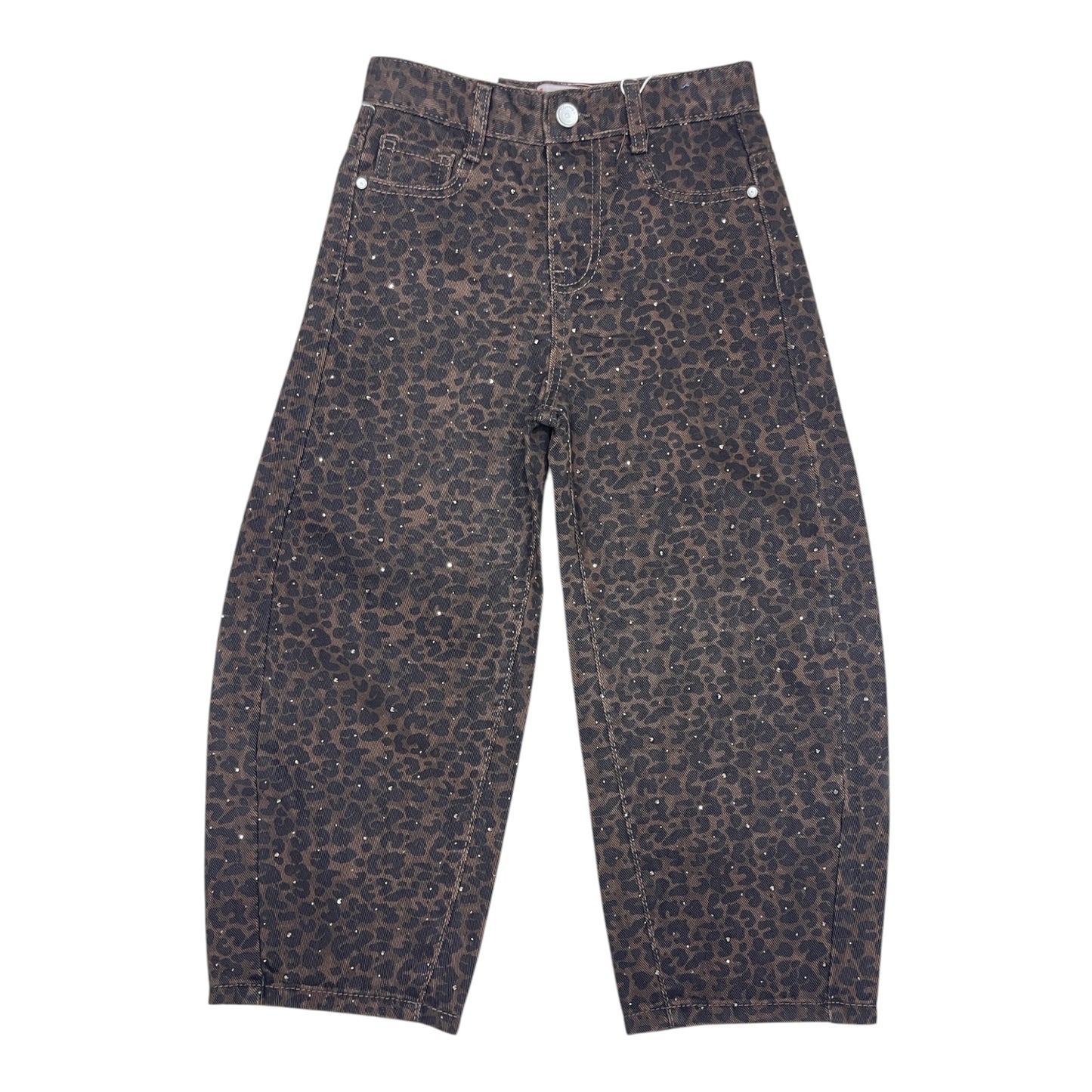 Jeans baggy leop