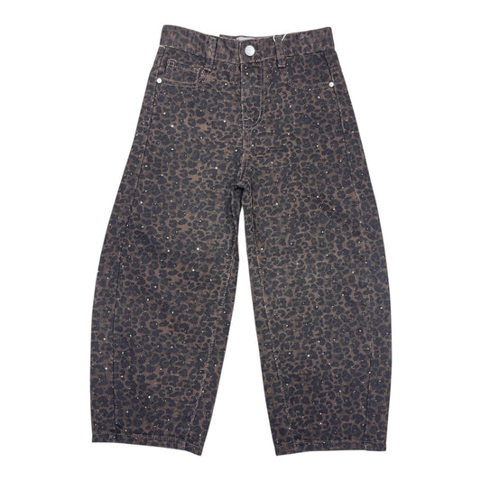 Jeans baggy leop