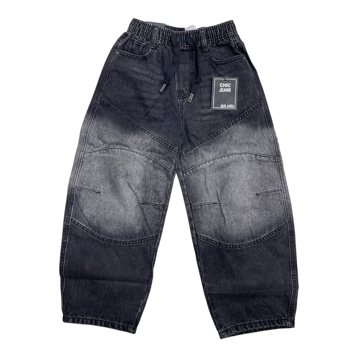 Jeans baggy elastico