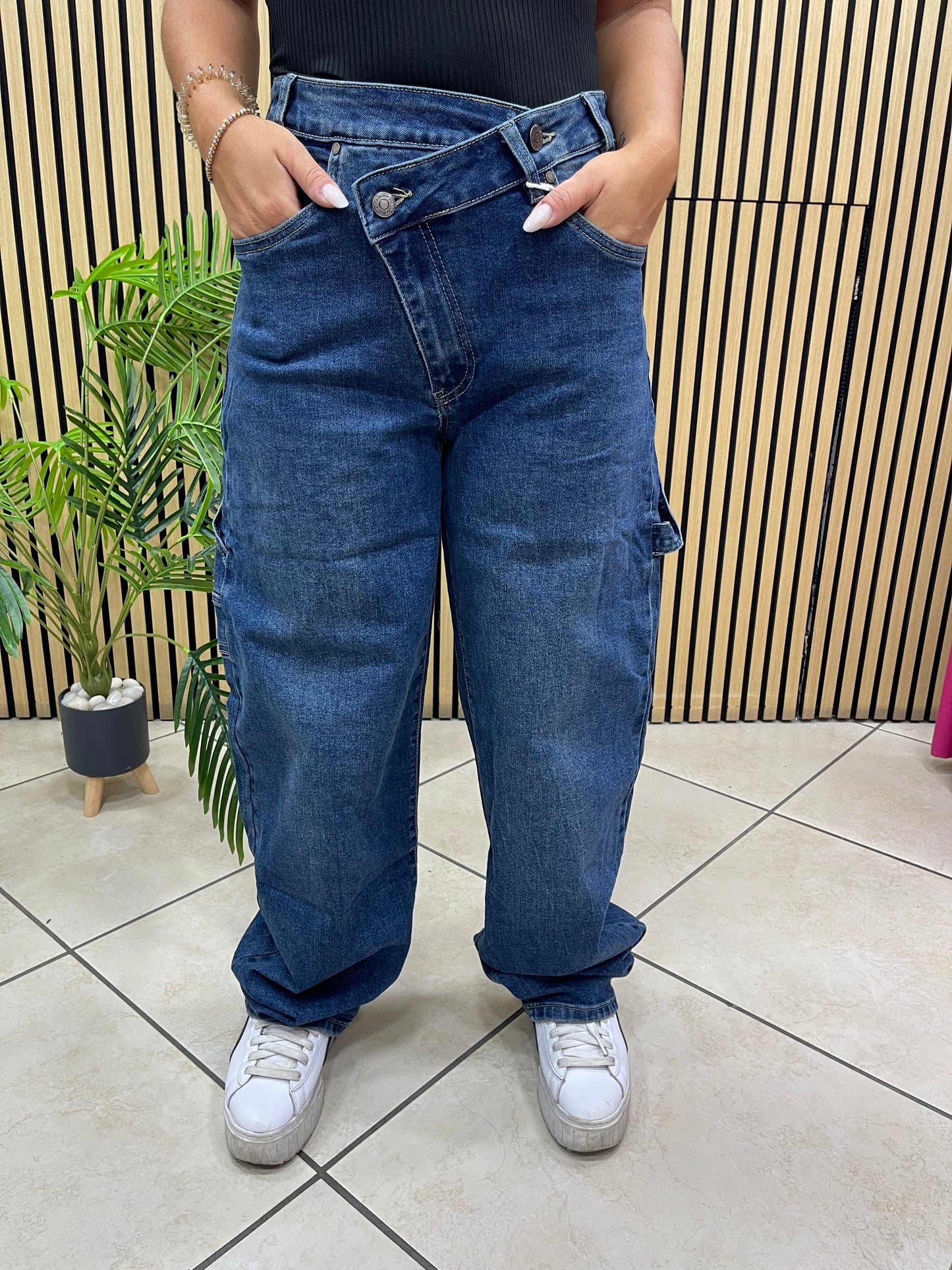 Jeans bustino incrocio