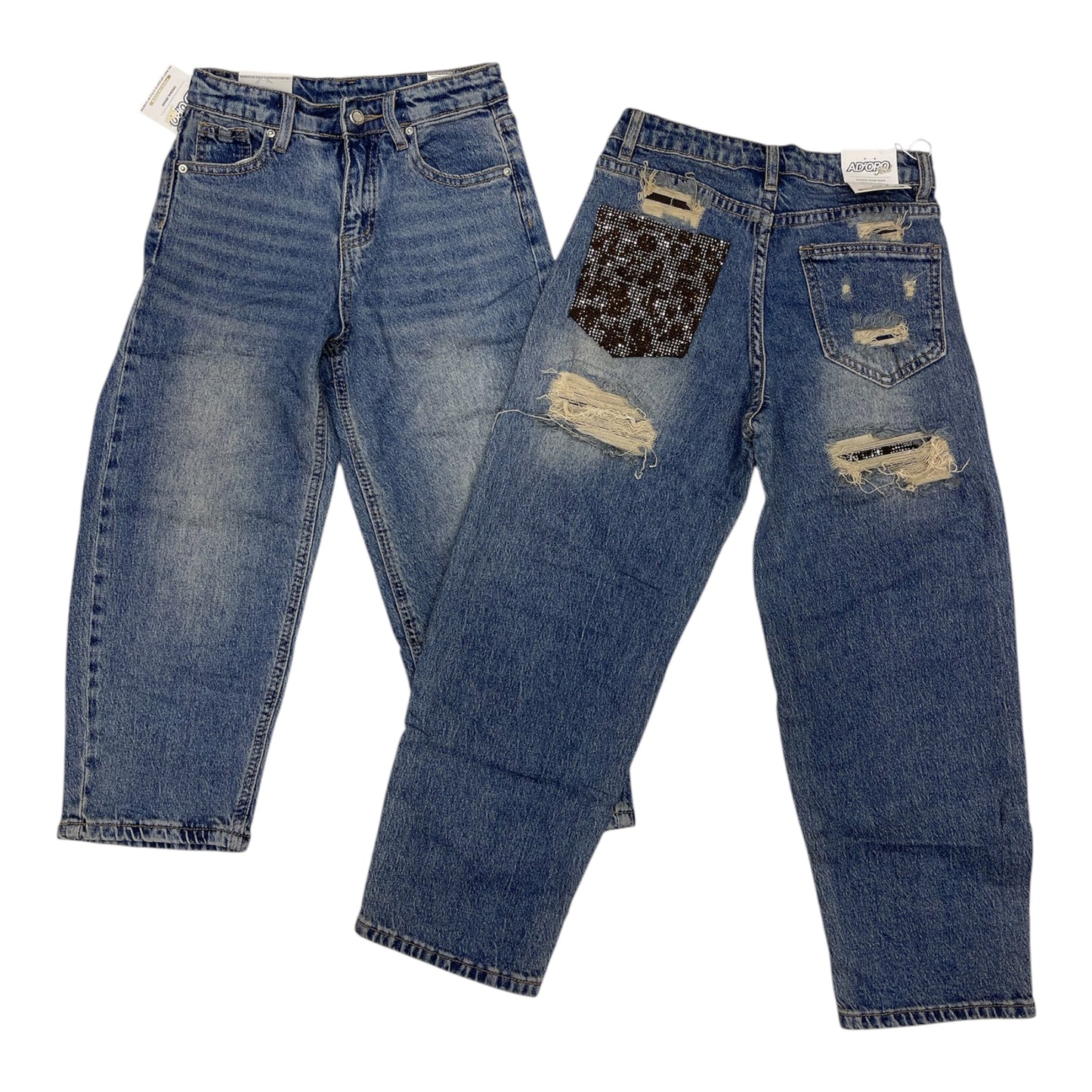 Jeans tasca leop