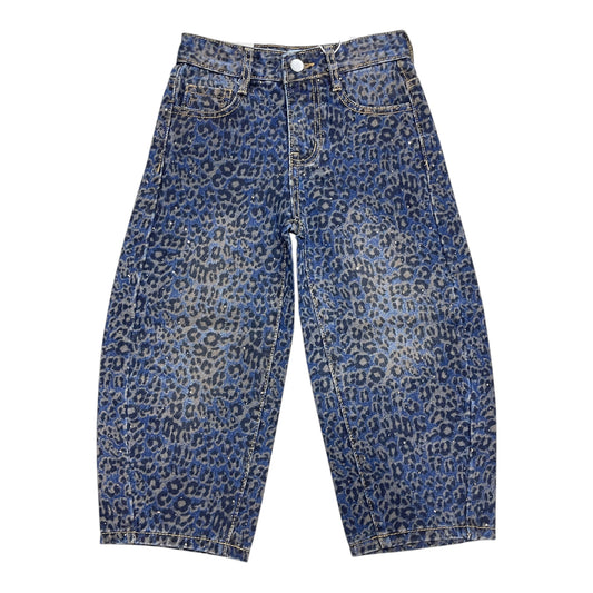 Jeans baggy leop