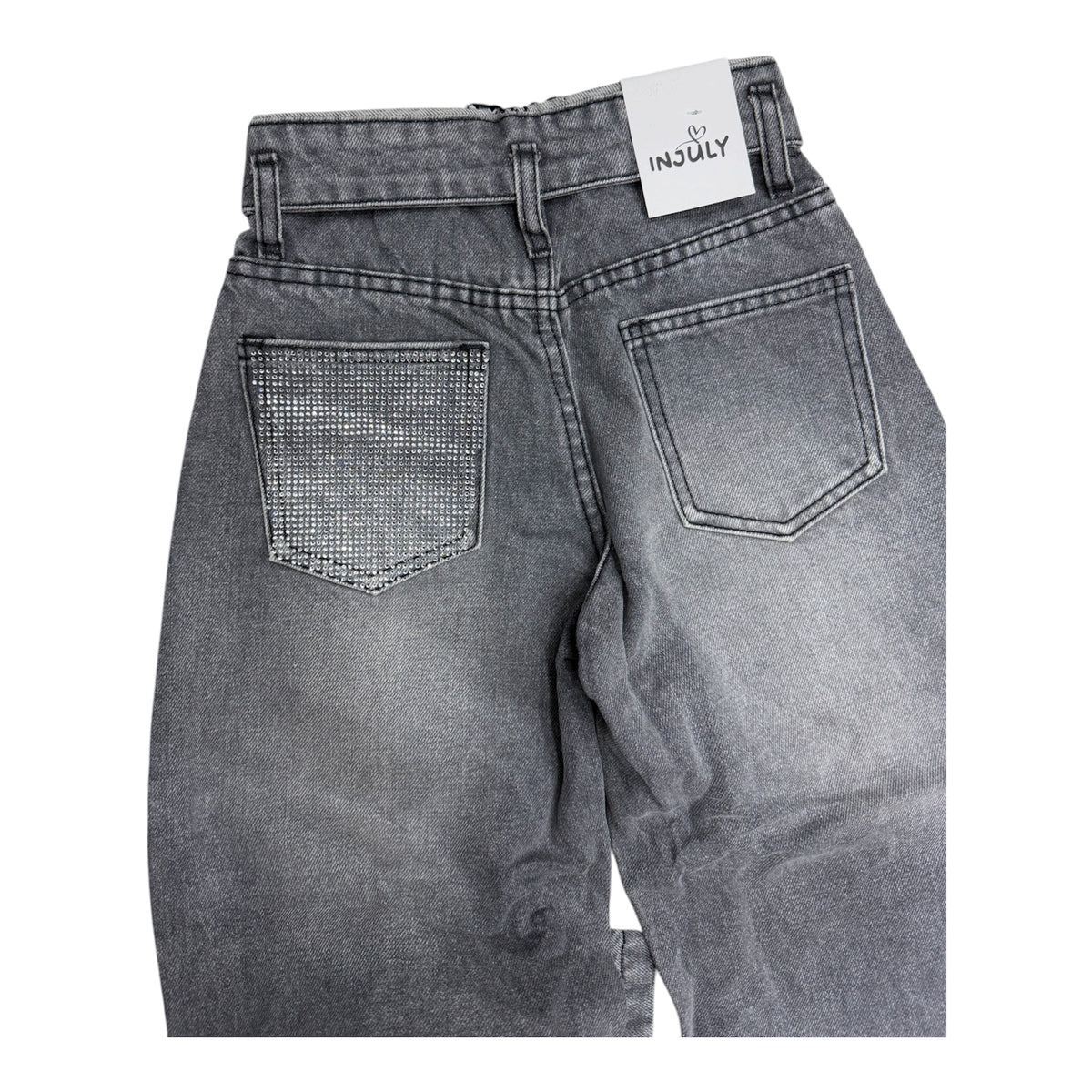 Jeans risvolto silver