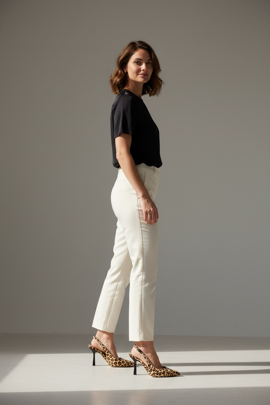 Décolleté Slingback leopardato