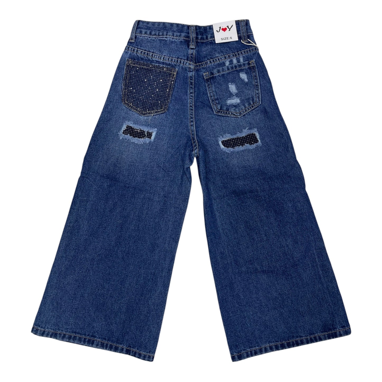 Jeans tasca brillo