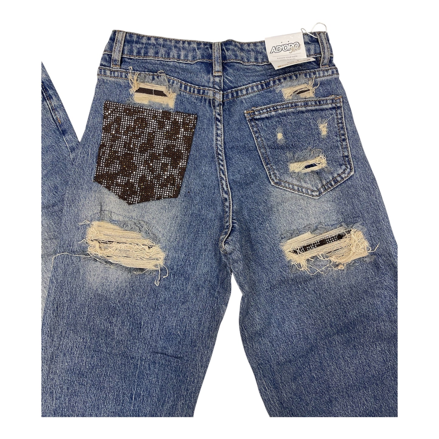 Jeans tasca leop